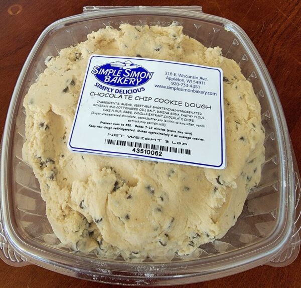 Chocolate Chip Cookie Dough (3 pounds) (fundraiser)