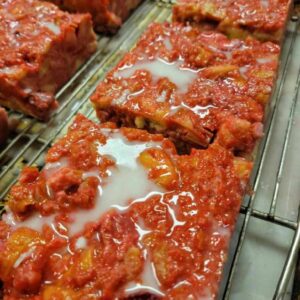 Strawberry Rhubarb Pudding Cake