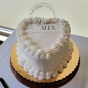 Red Velvet Flavor - 8" Heart Shaped Layer Cake