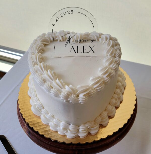 Red Velvet Flavor - 8" Heart Shaped Layer Cake