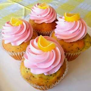 Strawberry Lemon Poppyseed Cupcake - Gourmet