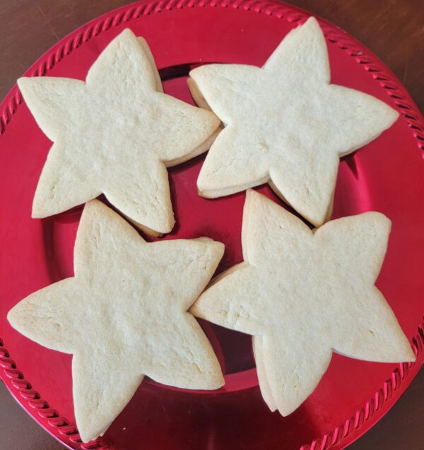 Uniced Sugar Cookie Seasonal Cutouts (one dozen) (fundraiser)