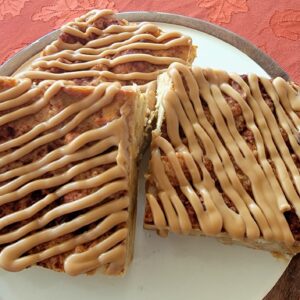 Carmel Apple Bread Pudding Cake