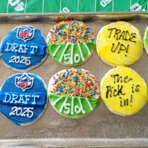 NFL Draft Iced Cookies - 12 pack assorted
