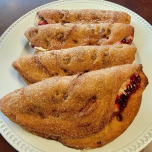 Raspberry Cheese Filled Crispy
