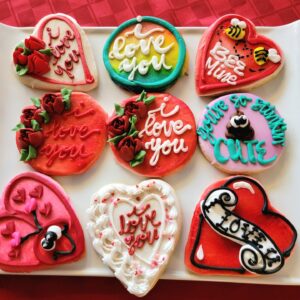 Piped Valentine Cookies (each)