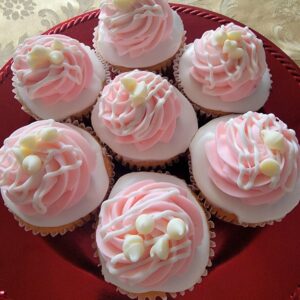 White Chocolate Raspberry Almond Cupcake - Gourmet