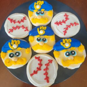 Baseball Brewers Piped Cookies (each)